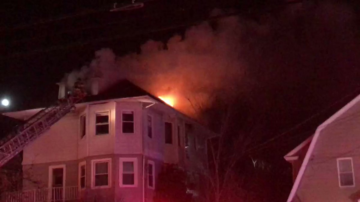 Crews in Cranston are battling a fire on Elmwood Ave.  A neighbor tells they believe everyone made it out okay