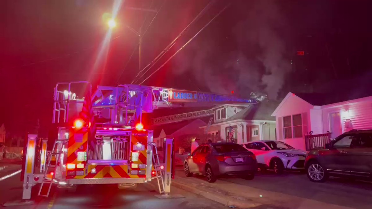 North Providence fire crews are on the scene of a house fire on Douglas Avenue off of Mineral Spring