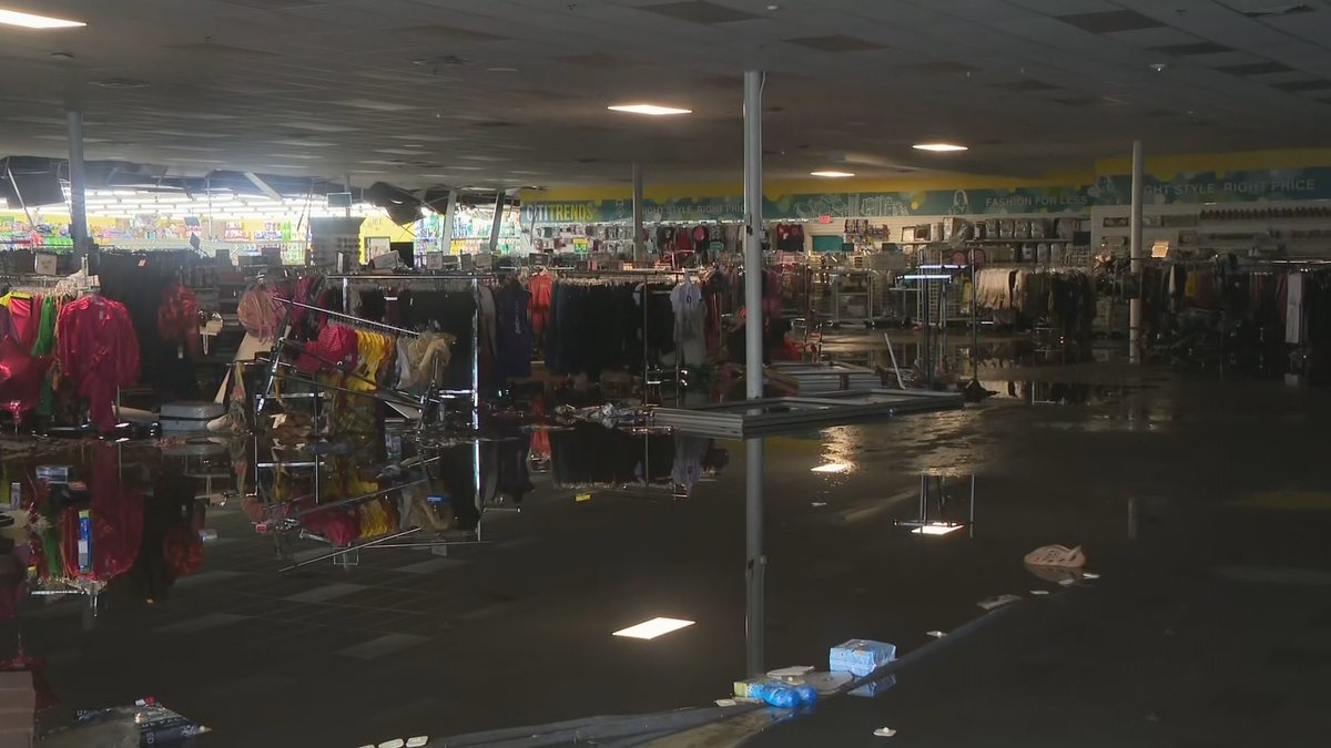 Here is a look at the aftermath of Monday's flooding on Branch Avenue in Providence