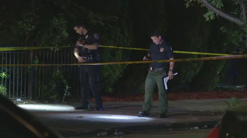 Police are investigating Providence's fourth homicide this year.Chief Oscar Perez says two men were sitting on a park bench when someone approached them and opened fire on Harvard Ave. A 34-year-old man died and a 49-year-old is in critical condition