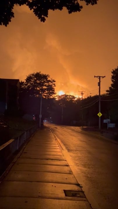 Firefighters are still on the scene of a massive mill fire in Woonsocket.