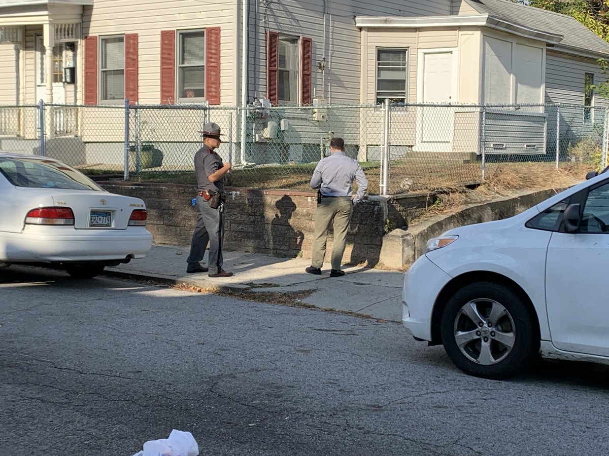 A heavy police presence gathered near Illinois Street and Rand Street on Thursday morning. K-9 units were also observed helping in the investigation