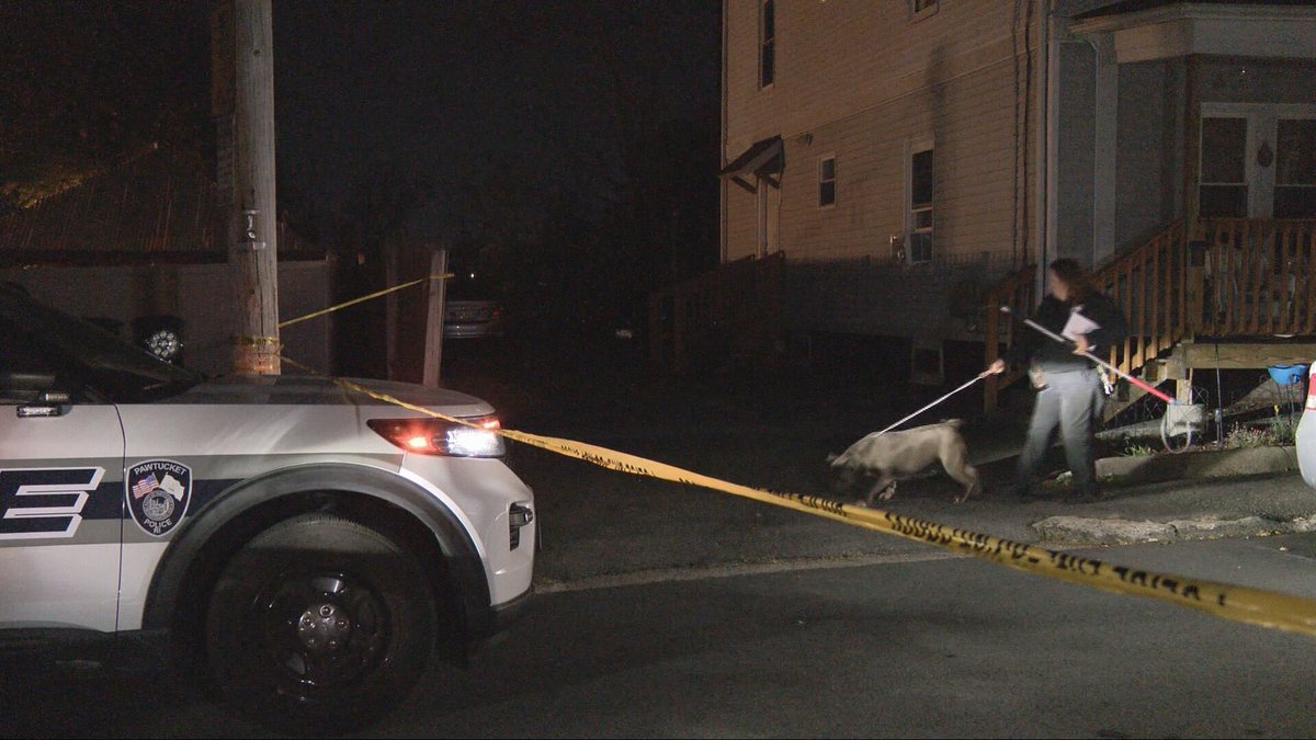 Police scene on Campbell Terrace in Pawtucket