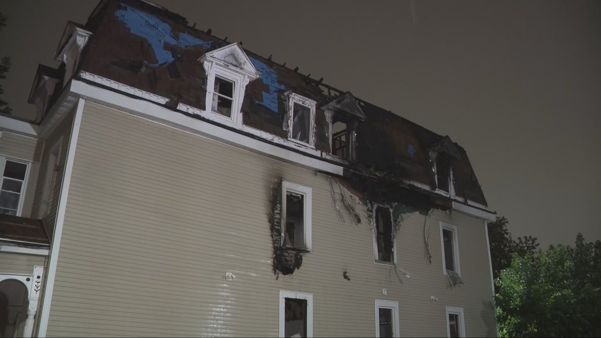 Firefighters battled an early morning fire at a vacant home in Providence on Thursday