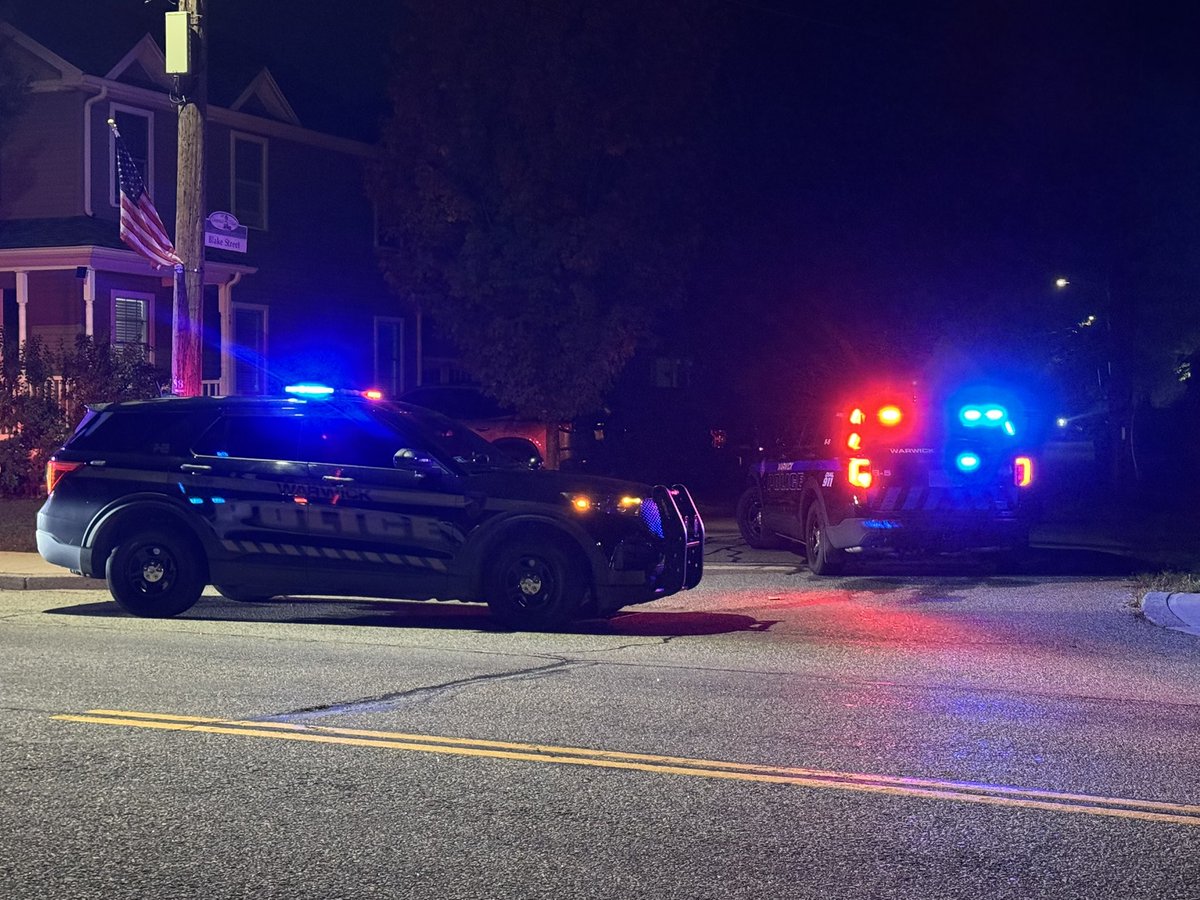 Active police investigation underway on Blake Road in Warwick. Cruisers have it blocked off. One man got out of the back of a police car. Two other people are now with him in an ambulance 