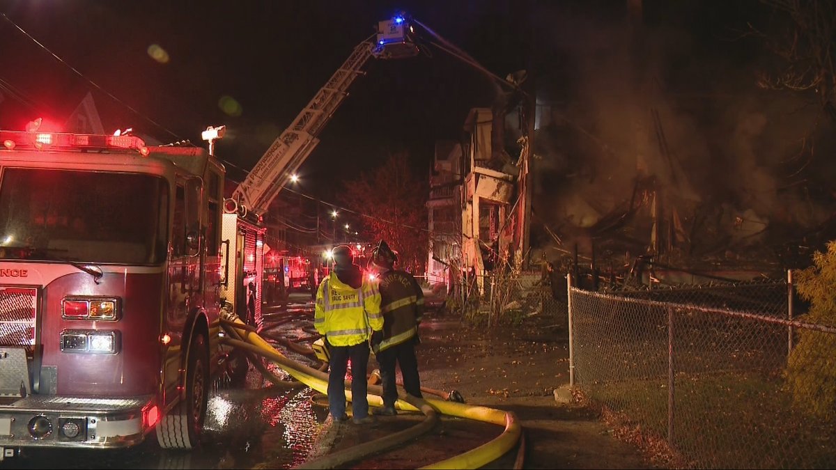 Firefighters responded to an early morning fire at a multifamily home in Providence