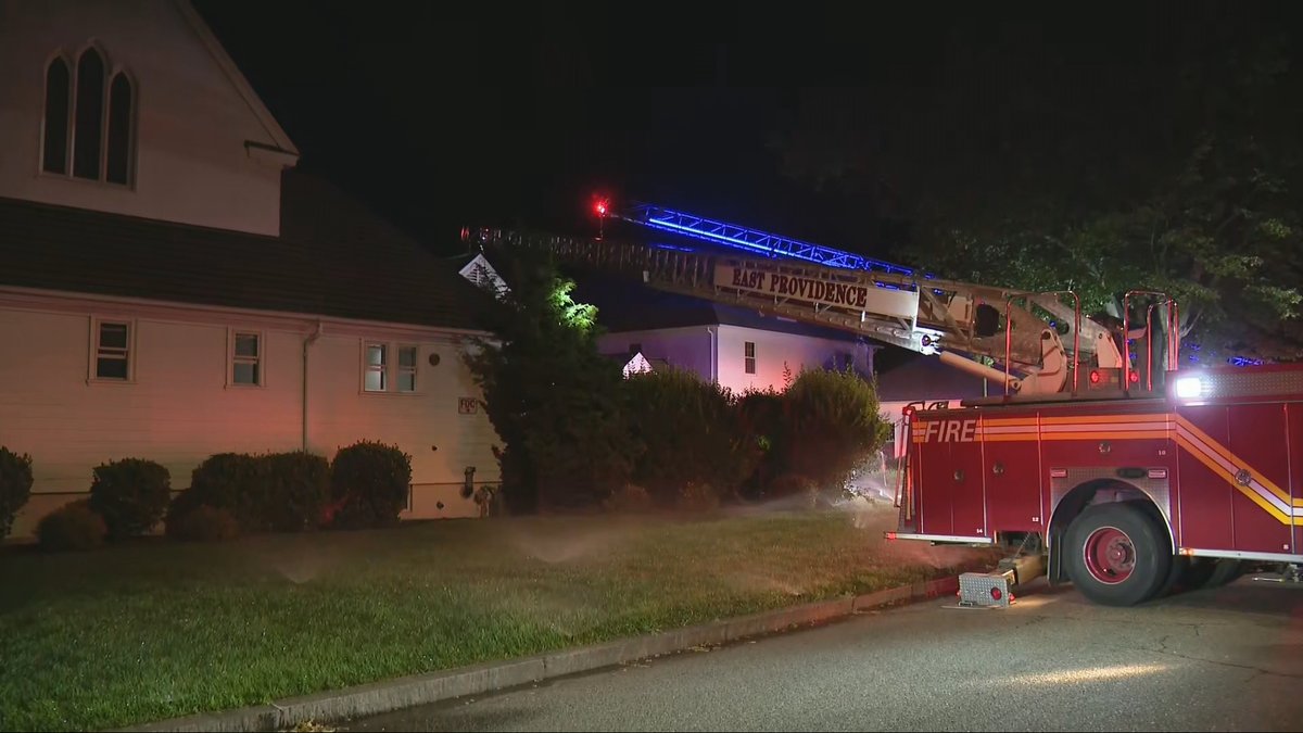 Fire crews responded to a small fire at a church in Barrington early Tuesday morning