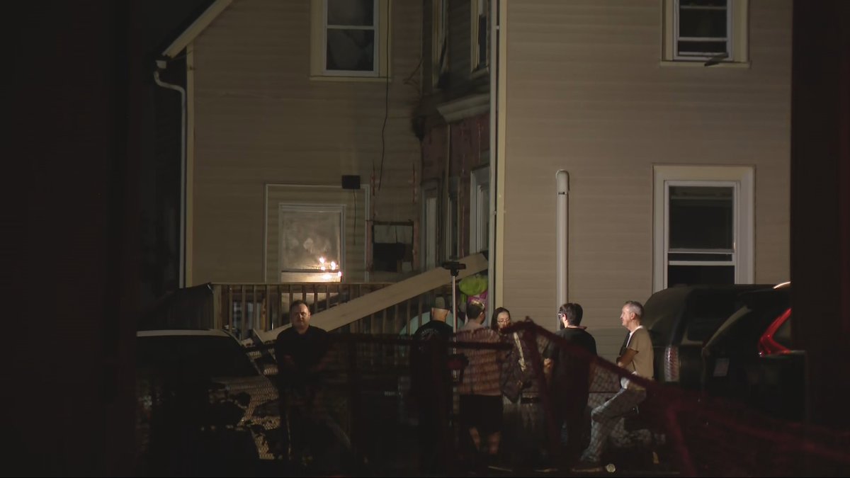 The Woonsocket Fire Department helped residents trapped on the second floor escape a fire on Grove Street